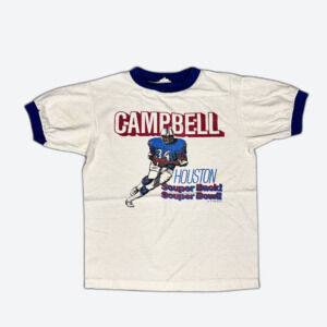 Vintage 70s "Campbell Souper Bowl" Football Ringer T-Shirt